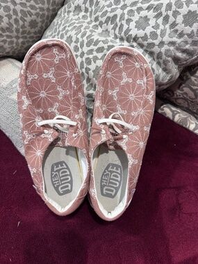 Hey Dude Embroidered Canvas Sneakers